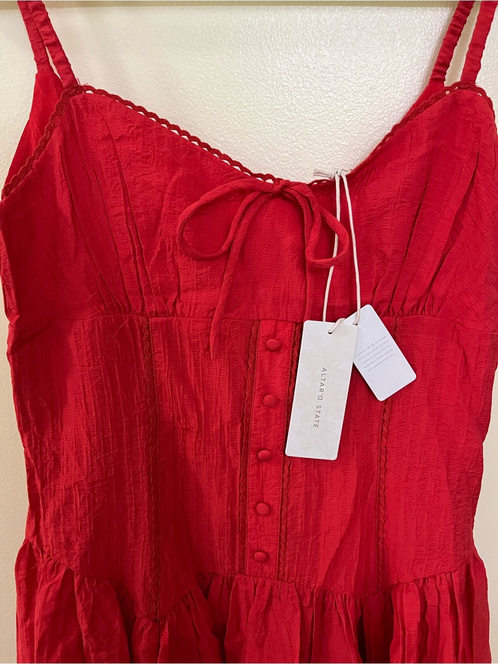 NEW Altar’d State Red Maxi Dress Size Small and Medium Available NWT - Picture 8 of 11